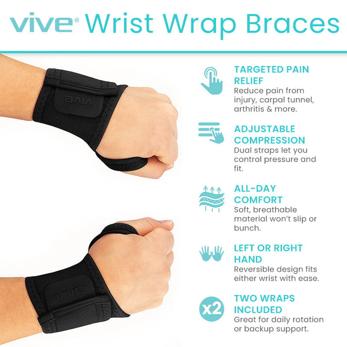 Vive Wrist Wrap Braces