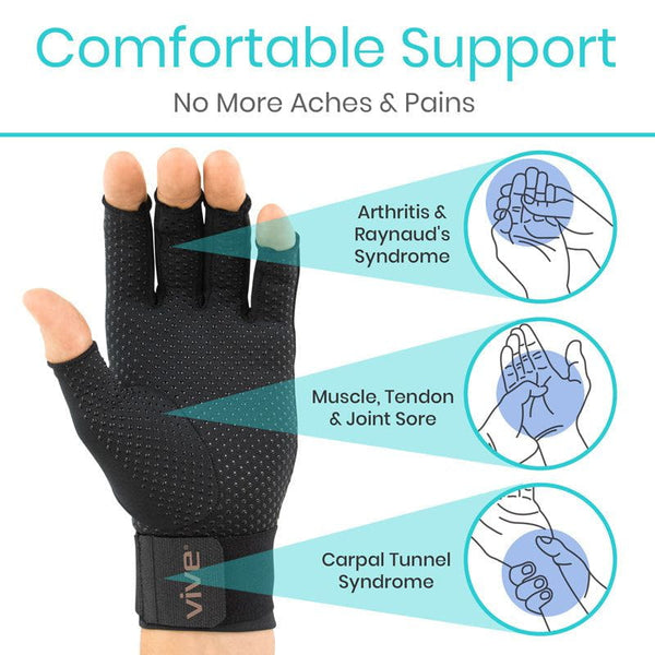Copper Arthritis Gloves with Strap Vive Health