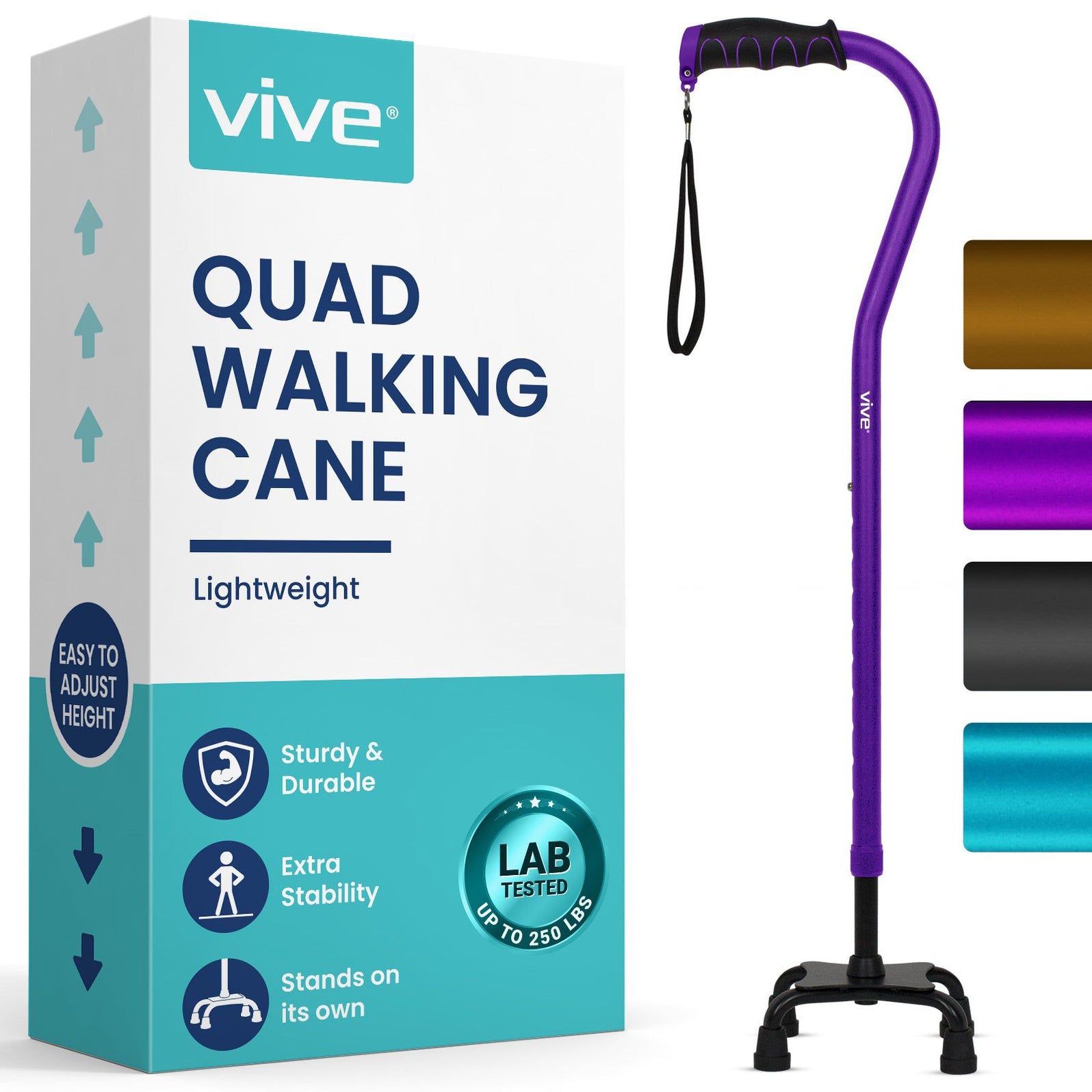 Quad Cane for Walking - Reliable Mobility Aid — Vive Health