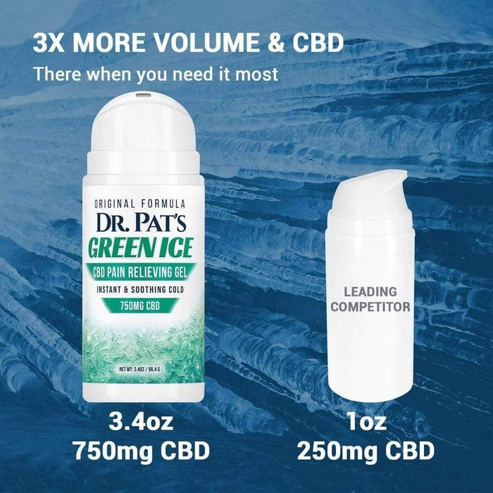 Dr. Pat's Green Ice Pain Relief Cream - Rubbing Gel Vive Health Dr. Pat's Green Ice Pain Relief Cream - Rubbing Gel Vive Health