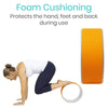 Foam Cushioning Protects the hand feet and back during use