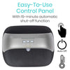 Easy-To-Use Control Panel with 15-minute automatic shut-off function