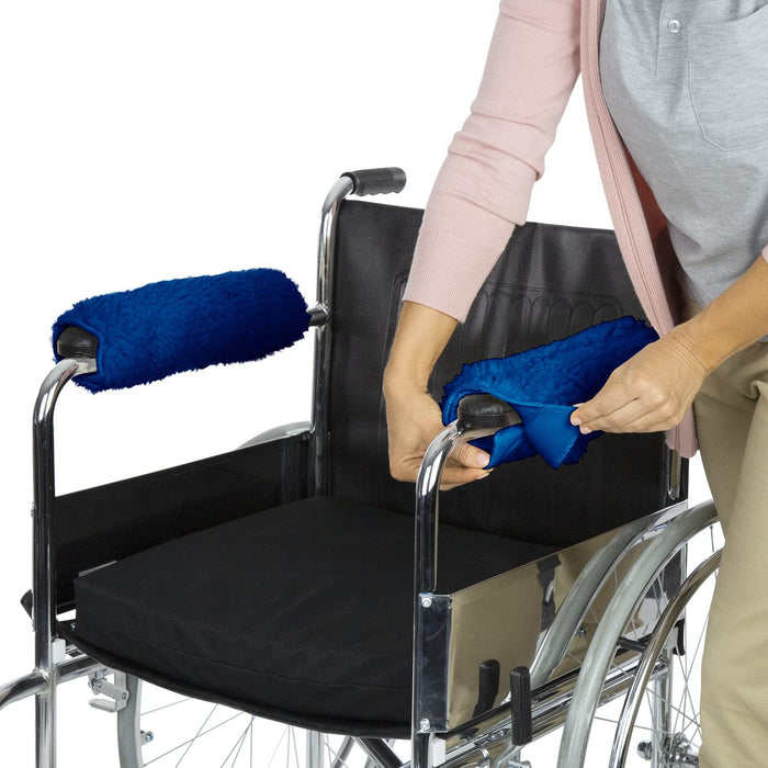 thumbnail image 2 of MABOZOO Office Chair Armrest Pads Comfort Cushion Elbow Pillow Pads With Adjustable Velcro Straps,Arm Pads For Computer Gaming Chairs Desk Chairs Rotating Chairs 2 of 11