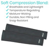 Soft Compression Blend: Breathable and Lightweight, Temperature-Regulating, Moisture-Wicking, Durable, Non-Pilling and Snag-Resistant