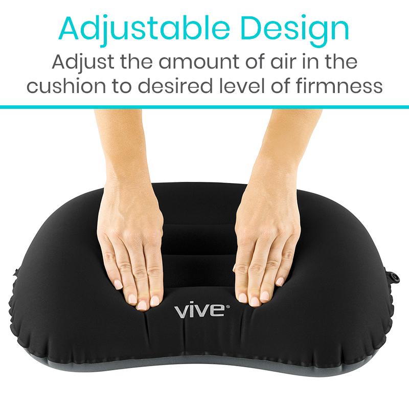 Inflatable Car Lumbar Support Pillow, Breathable fabric Ergonomic  Backrest,Adjustable Air Volume to Suit Personal Habits and Back  Contours.for Back