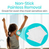 non-stick painless removal for sensitive skin