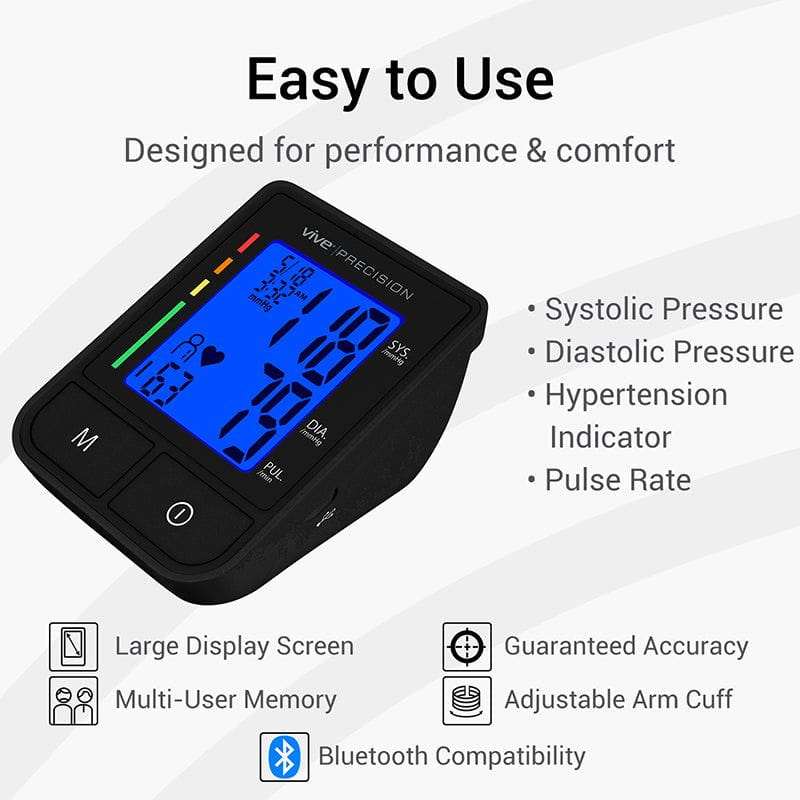 Vive Precision Blood Pressure Machine - Heart Rate Monitor - Automatic BPM  28841241789