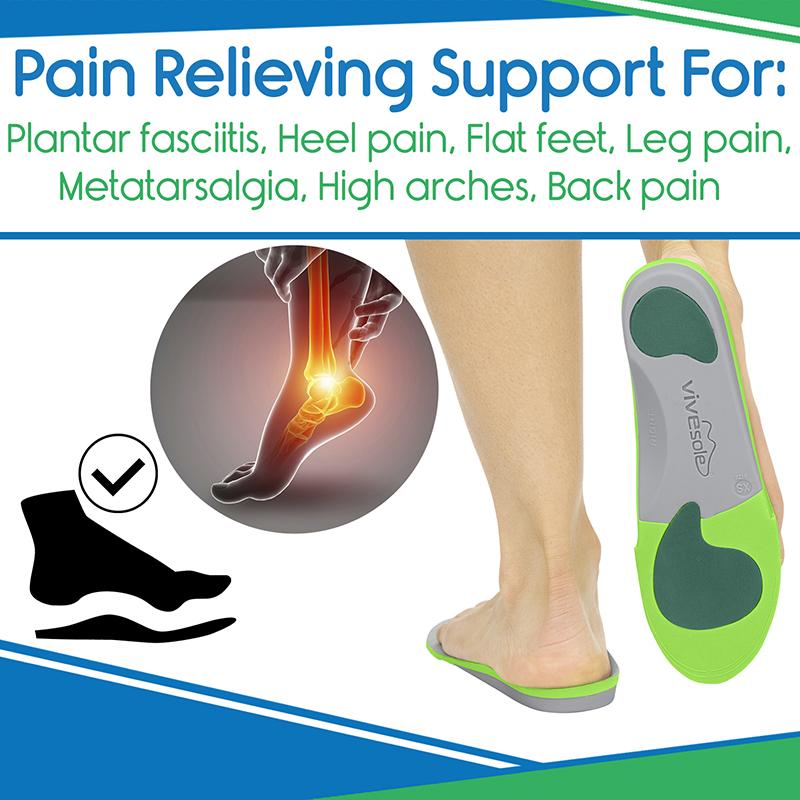 Gel Heel Seats Foot Orthotics | For Plantar Fasciitis & More | Baron Active