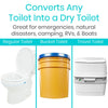 Converts any toilet into a dry toilet