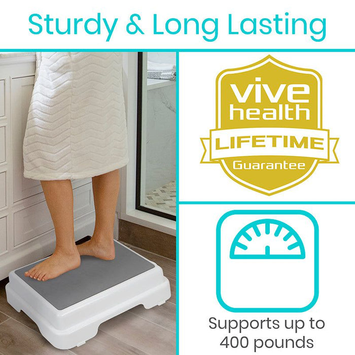 Shower Step Bath Step for Bathtub + Shower Safety — Vive Health