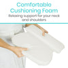 comfortable cushioning foam to support neck and shoulders