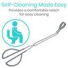 Self cleaning made easy. Provides a comfortable reach for easy cleaning.
