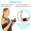 bicep strap relieves pain, stiffness, inflammation & tricep pain