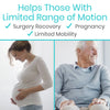 Helps those with limited range of motion. Surgery recovery, pregnancy, limited mobility.