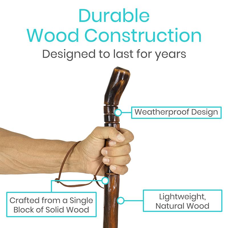 Wooden Walking Stick - ONLINE ONLY ITEM – HospEquip