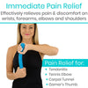 relives pain from tendonitis, tennis elbow, carpal tunnel & gamer's thumb
