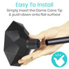 Easy To Install Simply insert the Dome Cane Tip & push down onto flat surface