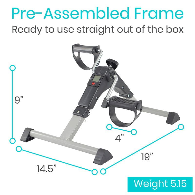 folding pedal exerciser Medline Digital Folding Pedal Exerciser – USA Medical Supply
