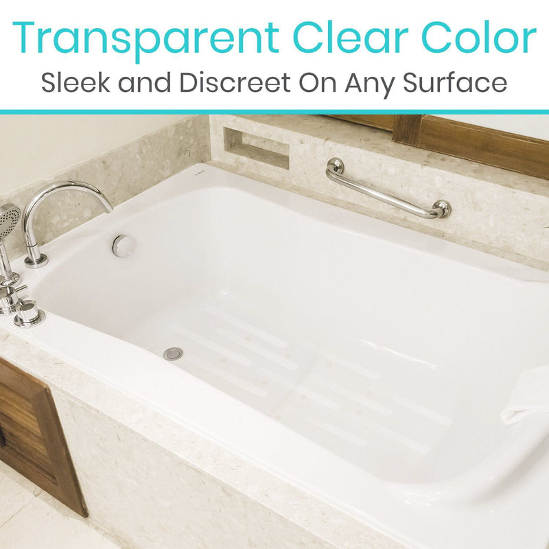 Strips Anti Slip Sticker Transparent Shower Bath Grip Safety Bathtub Stair  Floor