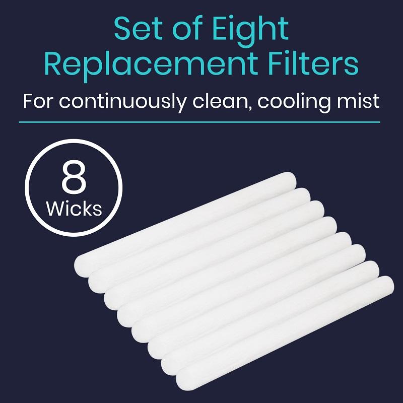 Set of Eight replacement filters. For continuously clean, cooling mist.