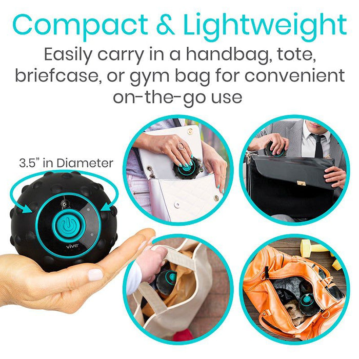Vibrating Massage Ball - 3 Speed Massager Vive Health Vibrating Massage Ball - 3 Speed Massager Vive Health