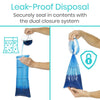 Leak-Proof Disposal Securely seal in contents with the dual closure system