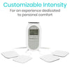customizable intensity for personal comfort