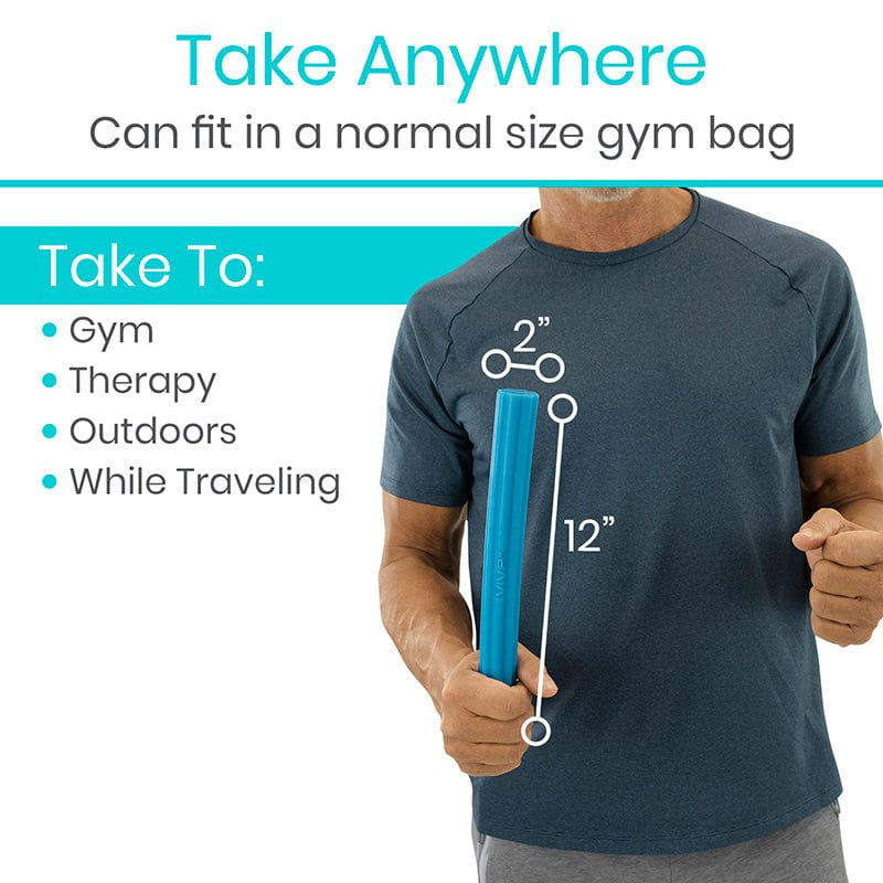 Fits in gym bag for easy travel