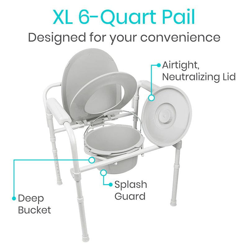 Bedside Commode | Folding Portable Commode Chair — Vive Health