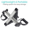 Lightweight & Portable folding system for easy storage