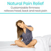 Natural Pain Relief, Customizable firmness relieves head, back and neck pain