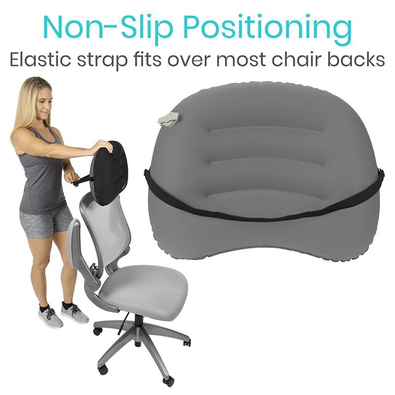 Vive Stadium Seat Cushion - Inflatable Bleacher Pad for Office Chair,  Wheelchairs, Coccyx, Tailbone, Sciatica, Cars, Airplanes, Boats - Travel  Easy