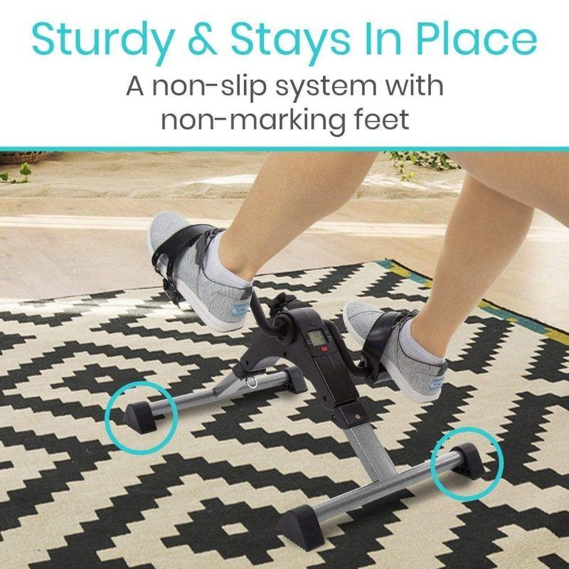 Sturdy & Stays In Place, A non-slip system with non-marking feet