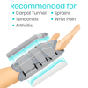 recommended for carpal tunnel, tendonitis, arthritis, sprains, wrist pain