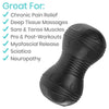 Great for chronic pain relief, deep tissue massages, sore and tense muscles, pre and post-workouts, myofascial release, sciatica and neuropathy