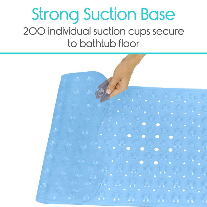 Non-slip Bath Mat Mildew Mold Resistant Bathtub Mat Ultra Soft PVC