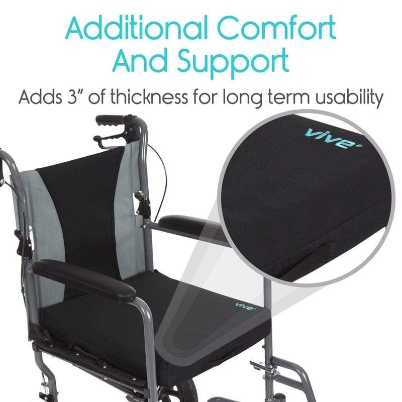 Vive Wheelchair Cushion Gel Seat Pad