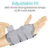 Adjustable Fit With three strong fastener straps to fit most adults