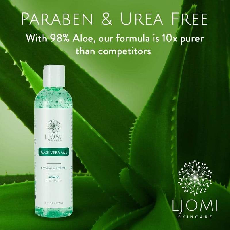 Paraben and urea free. With 98% aloe, our formula is 10 times purer than competitors