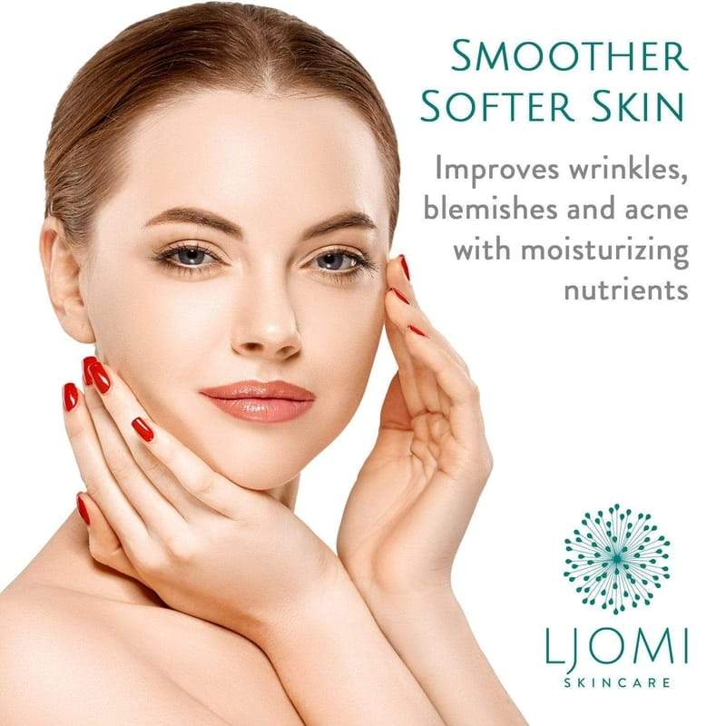 Smoother softer skin. Improves wrinkles, blemishes and acne with moisturizing nutrients