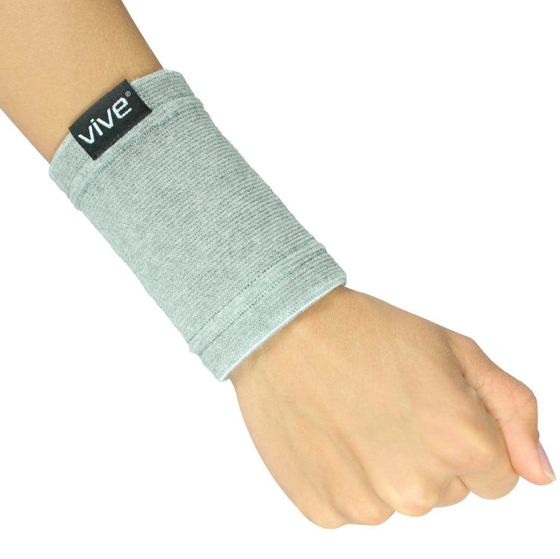 Black bamboo wrist compression sleeve by Vive