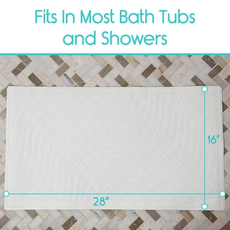 Non Slip Bath Mat - Rubber Bath Tub Mat - Buy Online — Vive Health