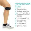 Provides Relief From: Runner's Knee, Patellar Tendonitis, Osgood-Schlatter's Disease, Chondromalacia, Osteoarthritis, Inflammation, Chronic Pain