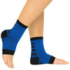 Ankle Compression Socks (2 Pair) Blue with Black