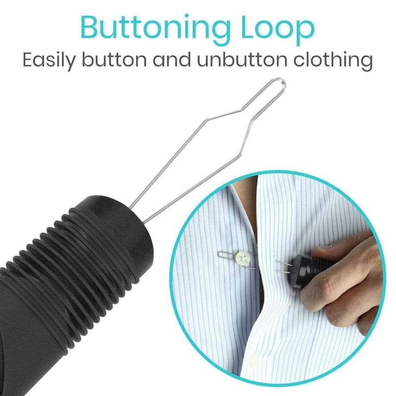 Button Hook/Zipper Pull - 2 Hearts Medical