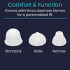 Comfort&Function Comes with three sized ear domes for a personalized fit