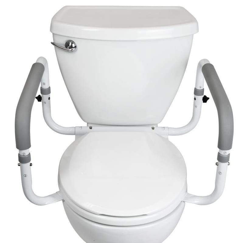 Raised Toilet Seats for Elderly & Safety Rails with Handles — Vive Health