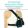 Contoured Abduction Pillow Provides 12 degrees of abduction for all-day comfort
