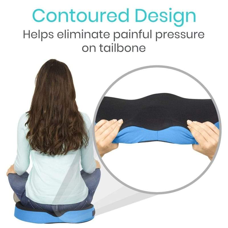 Gradual Slope Seat Cushion for Coccyx Sciatica and Tailbone Pain