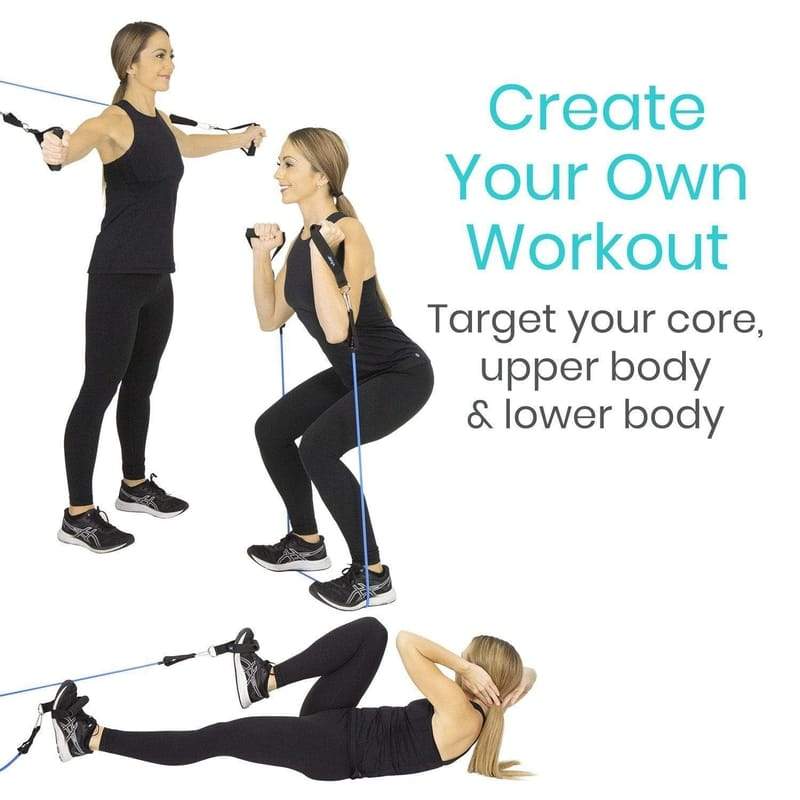 create your own workout, target your core, upper body and lower body